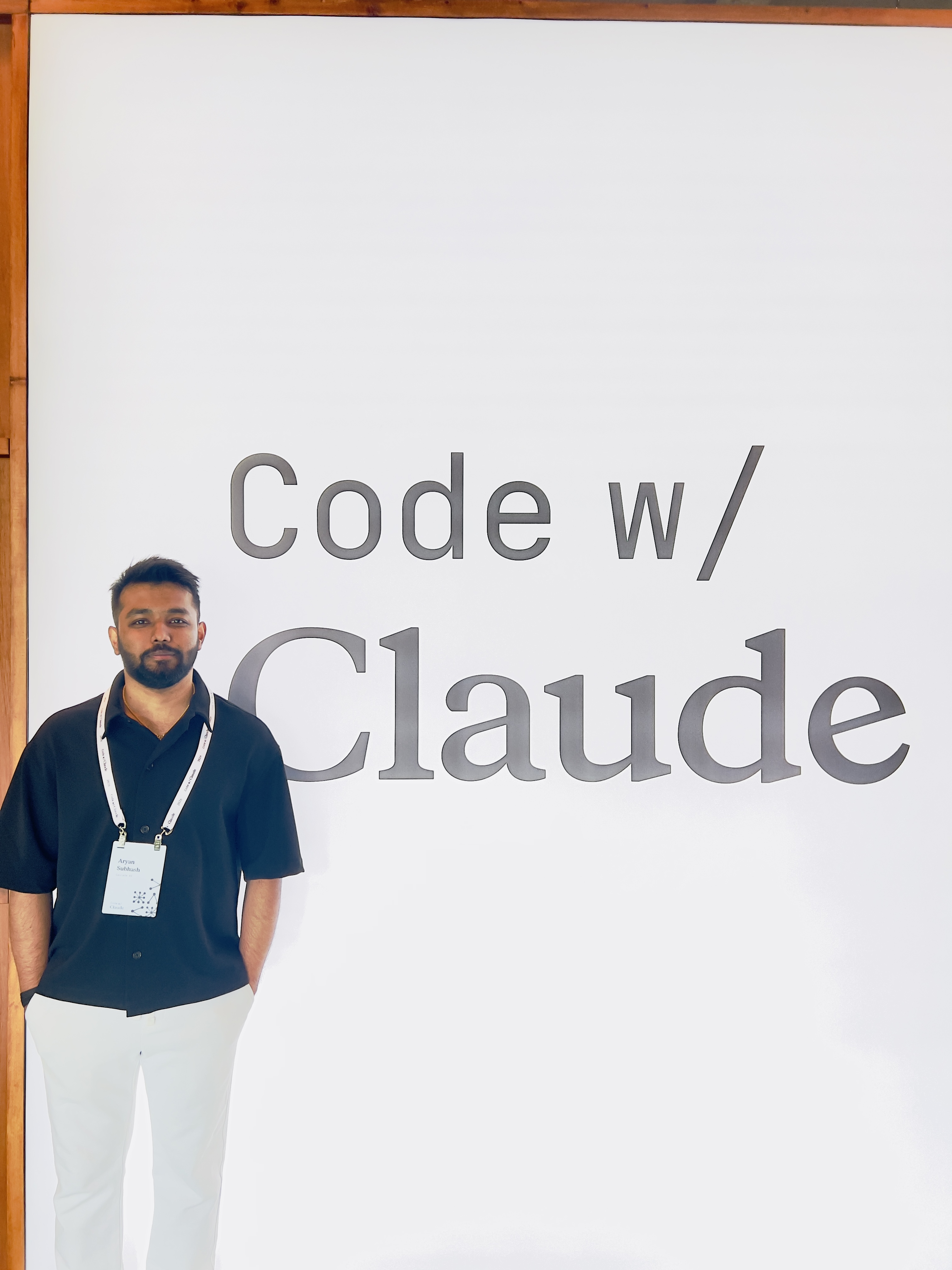 At the Code with Claude event